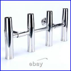 4-Tube Adjustable Stainless Rocket Launcher Boat Fishing Rod Holder Amarine Made