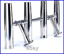 4 Tube Adjustable Stainless Rocket Launcher Rod Holder, Can Be Rotated 360 Deg
