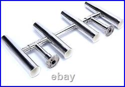 4 Tube Adjustable Stainless Rocket Launcher Rod Holder Can Be Rotated 360 Degree