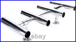 4 Tube Adjustable Stainless Rocket Launcher Rod Holders, Can Be Rotated 360 Deg