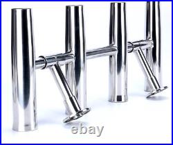 4 Tube Adjustable Stainless Steel 304 Rocket Launcher Boat Fishing Rod Holder