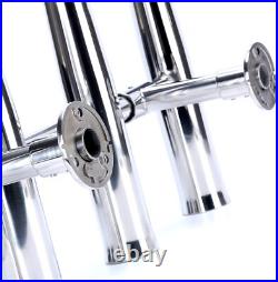 4 Tube Adjustable Stainless Steel 304 Rocket Launcher Boat Fishing Rod Holder
