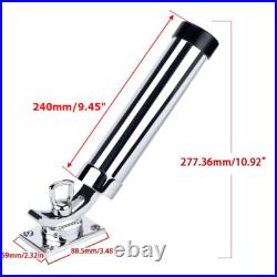 4PCS 360 Degree Boat Fishing Rod Holder Rotation Stainless Steel Outrigger