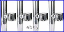 4PCS Marine Stainless Steel Fishing Rod Holder for Rails 1-1/2 to 1-3/4 US