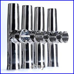 4Pcs Fishing Rod Holder, Stainless Steel Rail Mount Fishing Pole Holders 4Pcs Fishing Rod Holder, Stainless Steel Rail Mount Fishing Pole Holders