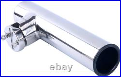 4Pcs Lower Clamp Fishing Pole Rod Holder for Boat, Stainless Clamp on Fishing Ro