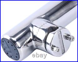 4Pcs Lower Clamp Fishing Pole Rod Holder for Boat, Stainless Clamp on Fishing Ro