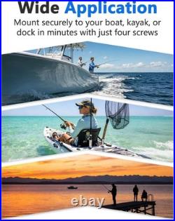 4X 316 Stainless Steel Boat Fishing Rod Holder 360 Degree Adjustable Deck-Mount