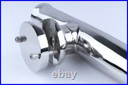 4X Adjustable Fishing Rod Holder Clamp on 1-1/4 to 2 Rail Boat Stainless Steel