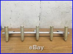 5 Pole GOLD Rocket Launcher Roof Rod Holders For Boat Fishing