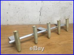5 Pole GOLD Rocket Launcher Roof Rod Holders For Boat Fishing