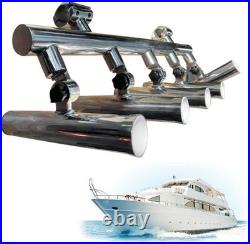 5 Rod Fishing Rod Holders, Adjustable 316 Stainless Steel Fishing Rod Launcher 5 Rod Fishing Rod Holders, Adjustable 316 Stainless Steel Fishing Rod Launcher