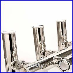 5 Rod Holders Angle Adjustable Rod Holders for Rail 1 to 1-1/4 for T-Top, Tower