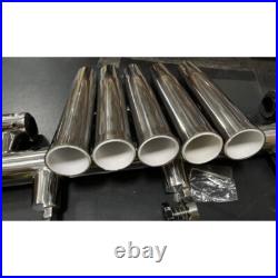 5 Rods Fishing Rod Holder Holders Stainless 1''-1-1/4'' Adjustable