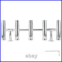 5 Tube Adjustable Stainless Rocket Launcher Rod Holders, Can Be Rotated 360 Deg