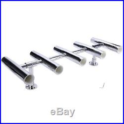 5 Tube Adjustable Stainless Rocket Launcher Rod Holders, Rotated 360 Degree