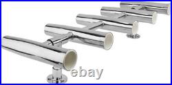 5 Tube Adjustable Stainless Steel Rocket Launcher Boat Fishing Rod Holder 360°