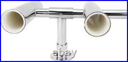 5 Tube Adjustable Stainless Steel Rocket Launcher Boat Fishing Rod Holder 360°