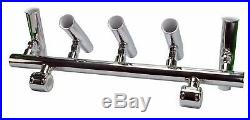 5 Tube Angle Adjustable Rod Holders Fishing Console Boat T Top Rocket Launcher