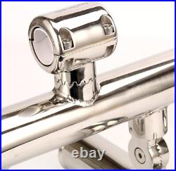 5 Tube Boat Fishing Rod Holder Stainless Steel Rocket Launcher Rail 1 to 1-1/4