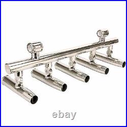 5 Tube Fishing Rod Holders Stainless Boat Fishing Rod Holders Rails 1to 1-1/4