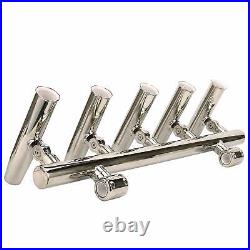 5 Tube Fishing Rod Holders Stainless Boat Fishing Rod Holders Rails 1to 1-1/4