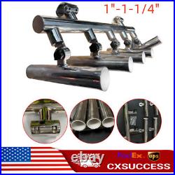 5-Tube Fishing Rod Storage Holder Fishing Console Crossbar Fixture 1-1-1/4