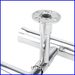 5 Tube Stainless Steel Fishing Rod Holders 360 Degree Rocket Launcher Adjustable
