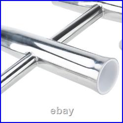 5 Tube Stainless Steel Fishing Rod Holders 360 Degree Rocket Launcher Adjustable