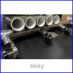 5 Tubes Rod Holder Fishing Console Boat Rocket Launcher Stainless Steel T Top