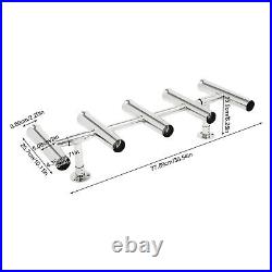 5 Tubes Rod Holder Fishing Console Boat Rocket Launcher Stainless Steel T Top US 5 Tubes Rod Holder Fishing Console Boat Rocket Launcher Stainless Steel T Top US