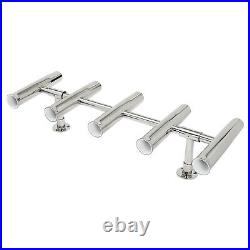 5 Tubes Rod Holder Fishing Console Boat Rocket Launcher Stainless Steel T Top US 5 Tubes Rod Holder Fishing Console Boat Rocket Launcher Stainless Steel T Top US