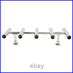 5 Tubes Rod Holder Fishing Console Boat Rocket Launcher Stainless Steel T Top US 5 Tubes Rod Holder Fishing Console Boat Rocket Launcher Stainless Steel T Top US