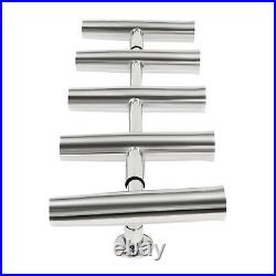 5 Tubes Rod Holder Fishing Console Boat Rocket Launcher Stainless Steel T Top US 5 Tubes Rod Holder Fishing Console Boat Rocket Launcher Stainless Steel T Top US
