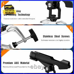 6 Pack Fishing Boat Rod Holder 360 Degree Adjustable with Large Clamp Boat Rod B 6 Pack Fishing Boat Rod Holder 360 Degree Adjustable with Large Clamp Boat Rod B