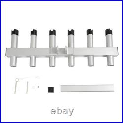 6-Rod Extender Fishing Rod Holder Rack For Truck 2 Hitch Receiver Aluminum