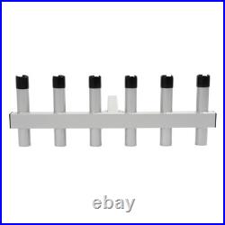 6-Rod Extender Fishing Rod Holder Rack For Truck 2 Hitch Receiver Aluminum