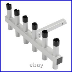 6-Rod Extender Fishing Rod Holder Rack For Truck 2 Hitch Receiver Aluminum