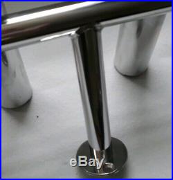 6-Tube Stainless Steel 316 Boat Fishing Rod Holder – 40mm Tube, Heavy Duty