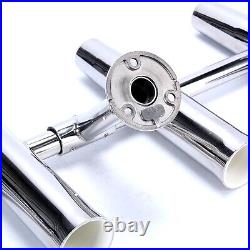 6 Tube 360 Degree Adjustable Stainless Steel Rocket Launcher Fishing Rod Holder