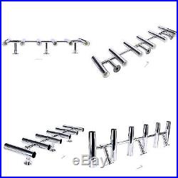 6 Tube Adjustable 304 Stainless Steel Rocket Launcher Rod Holders US FREE SHIP