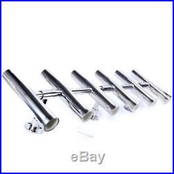 6 Tube Adjustable Rocket Launcher Rod Holder Rotated 360 Degree Stainless Steel