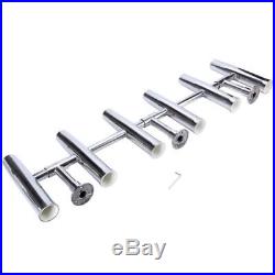 6 Tube New Adjustable Stainless Rocket Launcher Rod Holders -Rotated 360 Degree