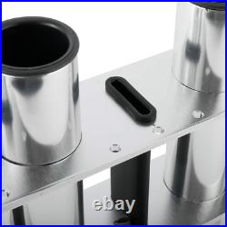 6 Tube Tackle Rack Fishing Rod Holder, Aluminum Fishing Pole Holder, Wall or