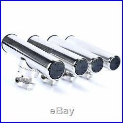 8 PCS Stainless Clamp on Boat Fishing Rod Holder for Rail 1 to 1-1/4 US SHIP