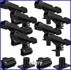 8 Pack Boat Fishing Rod Holders 360 Degree Adjustable Rod Holders Boat Fishing R
