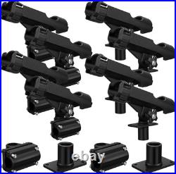 8 Pack Boat Fishing Rod Holders 360 Degree Adjustable Rod Holders Boat Fishing R 8 Pack Boat Fishing Rod Holders 360 Degree Adjustable Rod Holders Boat Fishing R