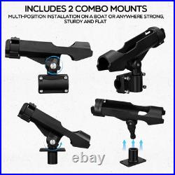 8 Pack Boat Fishing Rod Holders 360 Degree Adjustable Rod Holders Boat Fishing R