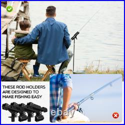 8 Pack Boat Fishing Rod Holders 360 Degree Adjustable Rod Holders Boat Fishing R