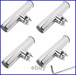 8 Pcs Stainless Clamp on Fishing Rod Holder for Rails 7/8 to 1, Marine Fishing